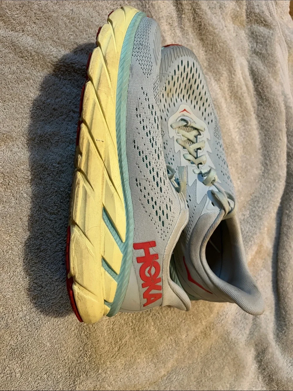 Hoka Clifton Women’s Light Gray Running Shoes